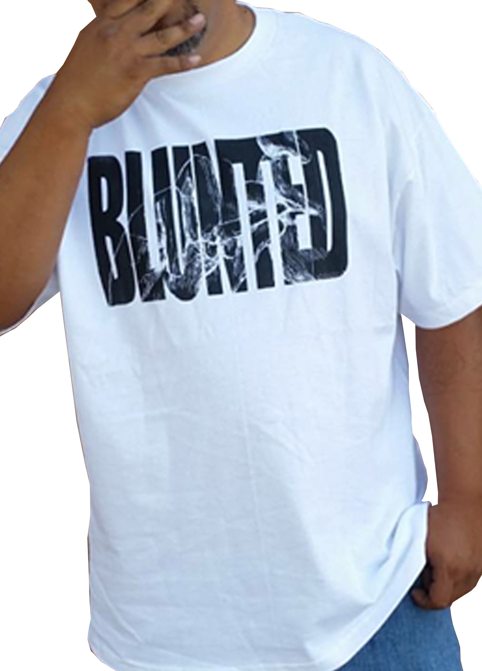 Men's "Blunted" White T-shirt