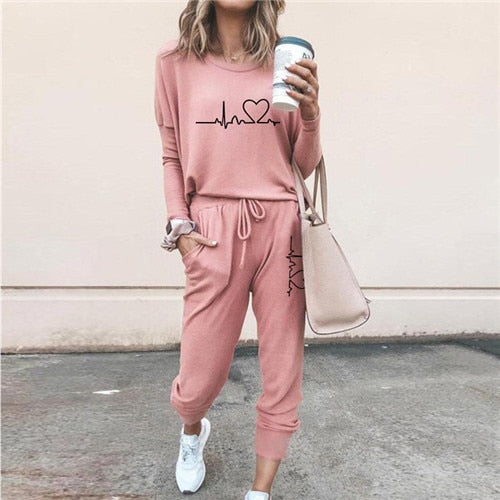 Colorblock Plaid Striped Short Sleeve Tape Top & Drawstring Pants Set Casual Basic Women Two Piece Set