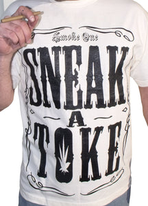 Men's "Sneak-A-Toke" White T-shirt